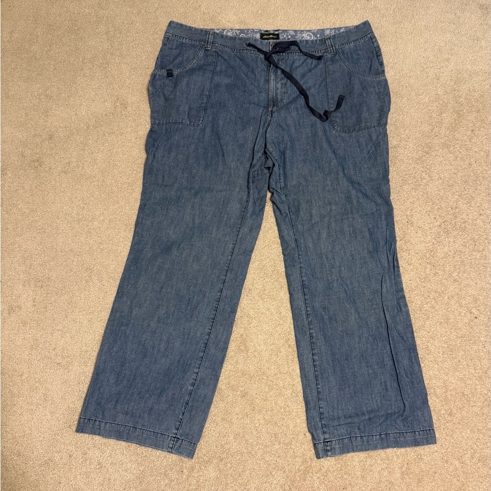 Eddie Bauer Women's Jeans Size: 22W Drawstring